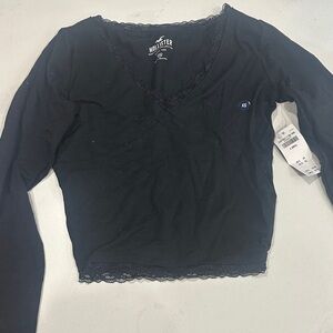 Hollister Black Long Sleeve Top